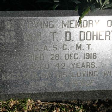DOHERTY T.D. -1916