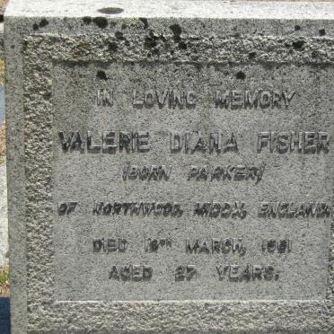 FISHER Valerie Diana nee PARKER -1961