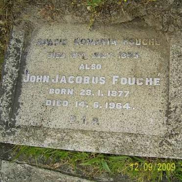 FOUCHÉ John Jacobus 1877-1964 &amp; Spasie Romania -1935