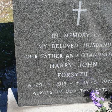 FORSYTH Harry John 1915-1975