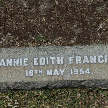 FRANCIS Annie Edith -1954