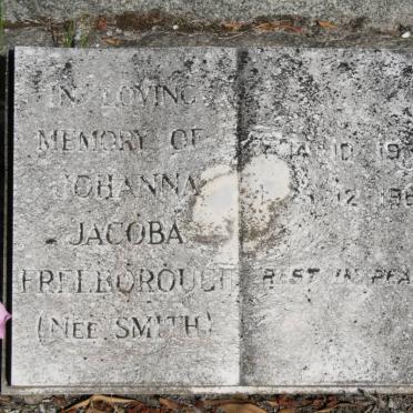 FREEBOROUGH Johanna Jacoba nee SMITH 1931-1962