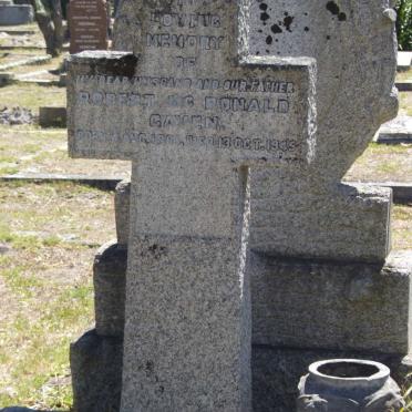 GAVEN Robert McDonald 1881-1945