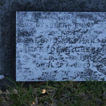 GEERE Salomo Gerhardus Antonie 1906-1958