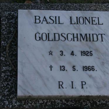 GOLDSCHMIDT Basil Lionel 1925-1966