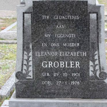 GROBLER Petrus Cornelius 1904-1996 &amp; Eleanor Elizabeth 1901-1978
