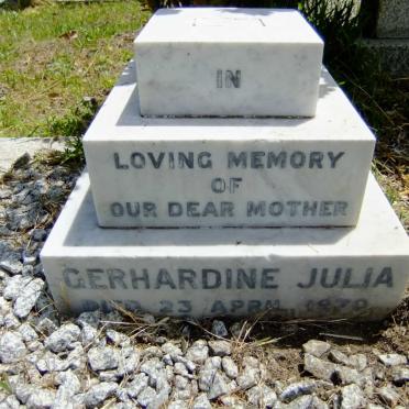 HANDCOCK Gerhardine Julia, SIMS -1970
