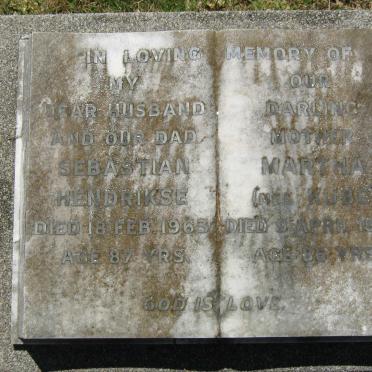 HENDRIKSE Sebastian -1963 &amp; Martha KUBE -1968