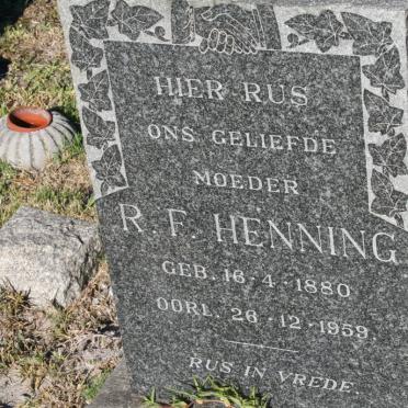 HENNING R.F. 1880-1959