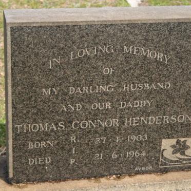 HENDERSON Thomas Connor 1903-1964