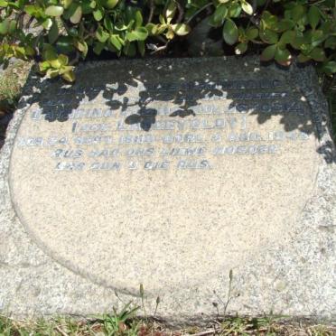 HOLDSTOCK Cathrina ? nee LANGEVELDT 1889-194?