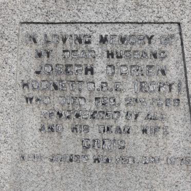 HOBNETT Joseph O'Brien -1969 &amp; Doris -1975