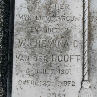HOOFT Wilhelmina C., van der 1901-1972  