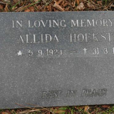 HOEKSTRA Allida 1924-1982