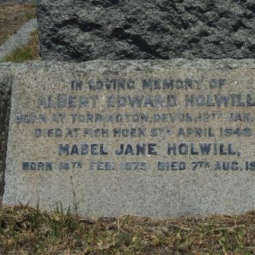 HOLWILL Albert Edward 1872-1948 &amp; Mabel Jane 1879-1967