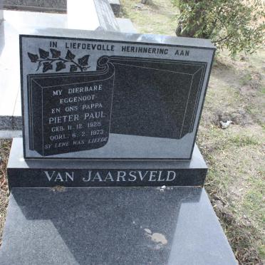 JAARSVELD Pieter Paul, van 1928-1973