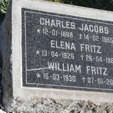 JACOBS Charles 1888-1965 :: FRITZ William 1930-2002 &amp; Elena 1926-1989 