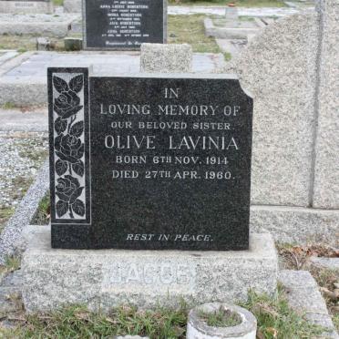 JACOB Olive Lavinia 1914-1960