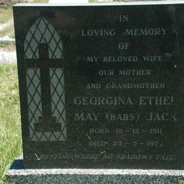 JACK Georgina Ethel May 1911-1977