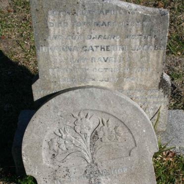 JACOBS ? -1939 &amp; Johanna Catherine nee RAVELL 1878-1941 