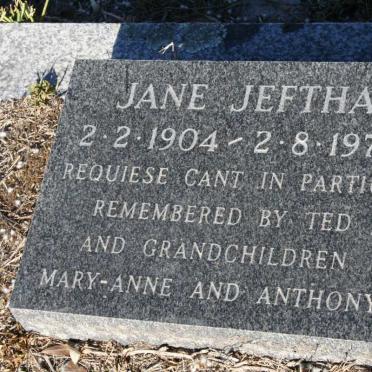 JEFTHA Jane 1904-1975