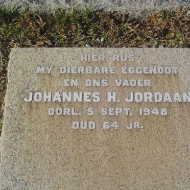 JORDAAN Johannes H. -1948