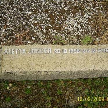 JONKER Aletta 1898-1965