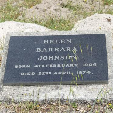 JOHNSON Helen Barbara 1904-1974