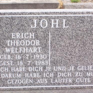 JOHL Erich Theodor Welfhart 1930-1983