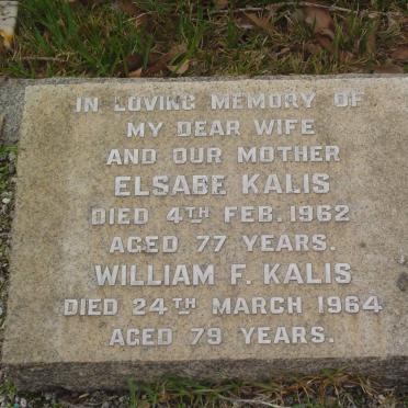 KALIS William F. -1964 &amp; Elsabe -1962