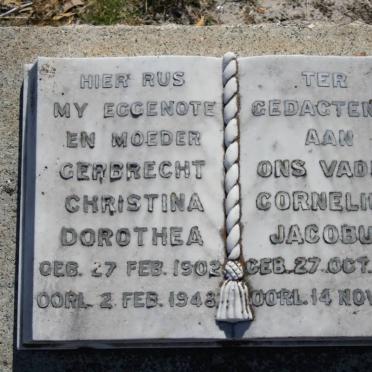KALLIS Cornelius Jacobus 1897-1961 &amp; Gerbrecht Christina Dorothea 1902-1948