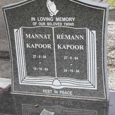 KAPOOR Mannatt 2004-2004 :: KAPOOR Rémann 2004-2004