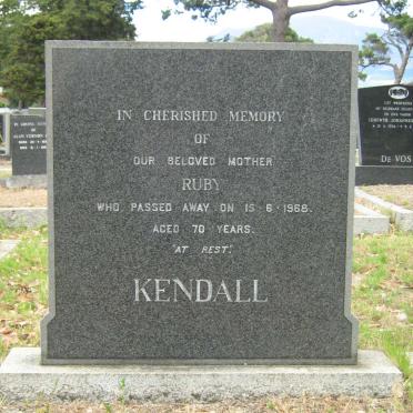 KENDALL Ruby -1968