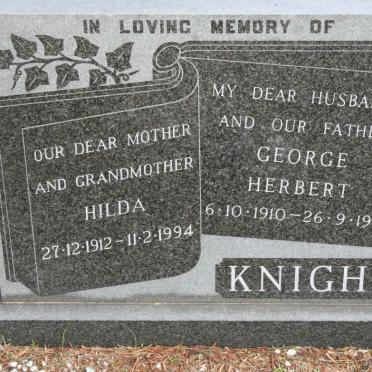KNIGHT George Herbert 1910-1978 &amp; Hilda 1912-1994