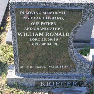 KRIEGER  William Ronald 1936-1990