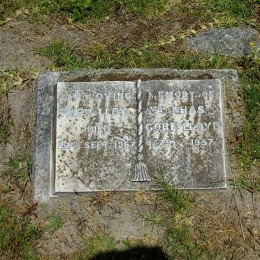 LLOYD A. Chas. Gore 1879-1957 &amp; Ruby -1967