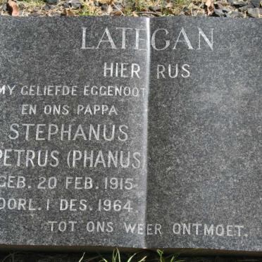 LATEGAN Stephanus Petrus 1915-1964
