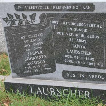LAUBSCHER Jasper Johannes Jacobus 1915-1981 :: LAUBSCHER Tanya 1982-1993