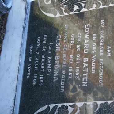LOMBARD Edward Batten 1893-1957 &amp; Elsie Bedina KEMP 1895-1965