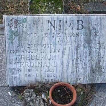 NIMB Frederick Ferdinand 1909-1982