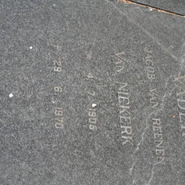 NIEKERK Jacob v. Reenen, van 1905-1970 &amp; Anna Magdalena 1910-1970
