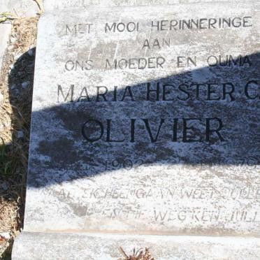 OLIVIER Maria Hester C. 1902-1979