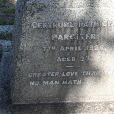 PARCITER Gertrude Patricia -1925