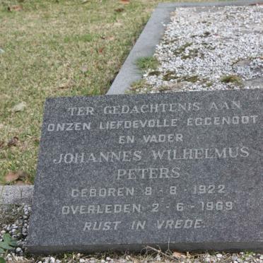 PETERS Johannes Wilhelmus 1922-1969