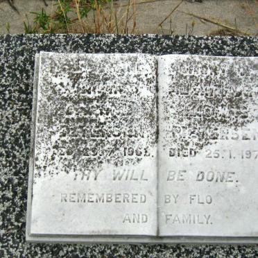 PIETERSEN Alexander Thomas -1976 &amp; Winifred ? -196?