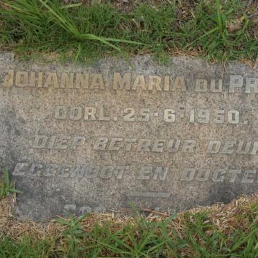 PREEZ Johanna Maria, du -1950