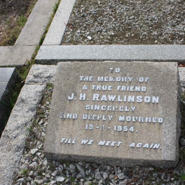 RAWLINSON J.H. -1954