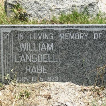 RABE William Lansdell 1923-