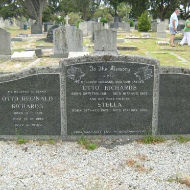 RICHARDS Otto 1911-1962 &amp; Stella 1909-1993 :: RICHARDS Otto Reginald 1939-1996