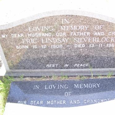SILVERLOCK Eric Lindsay 1908-1966 &amp; Alice Janet 1908-1974